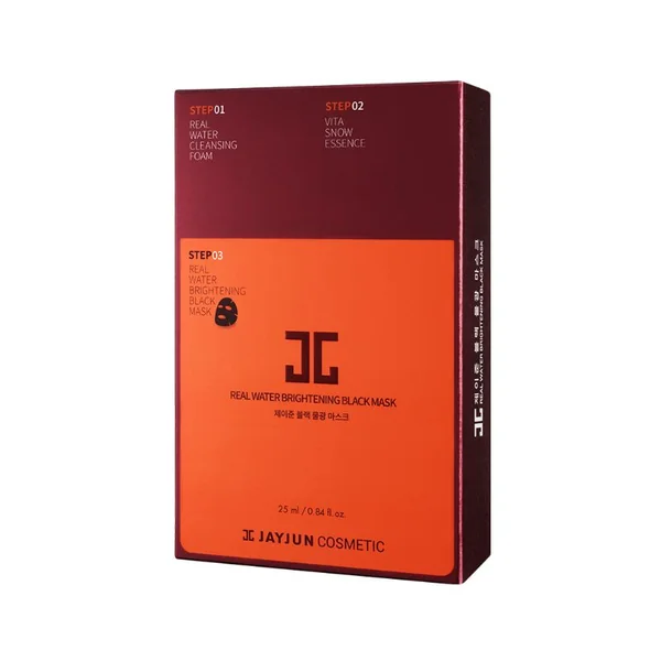 Real Water Brightening Black Mask Sheet