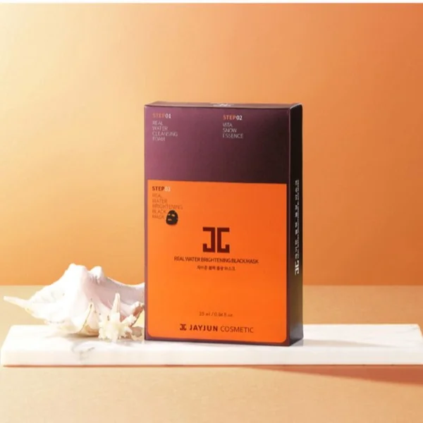 Real Water Brightening Black Mask Sheet