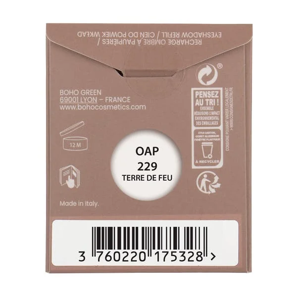Recharge Gypsy palette Travel 229 Terre de feu