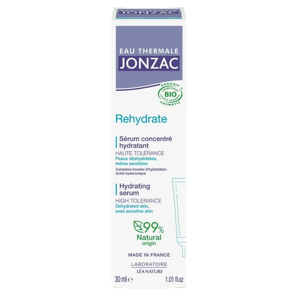 REHYDRATE - Sérum Concentré Hydratant Bio - Visage - Tous Types de Peaux, 30ml