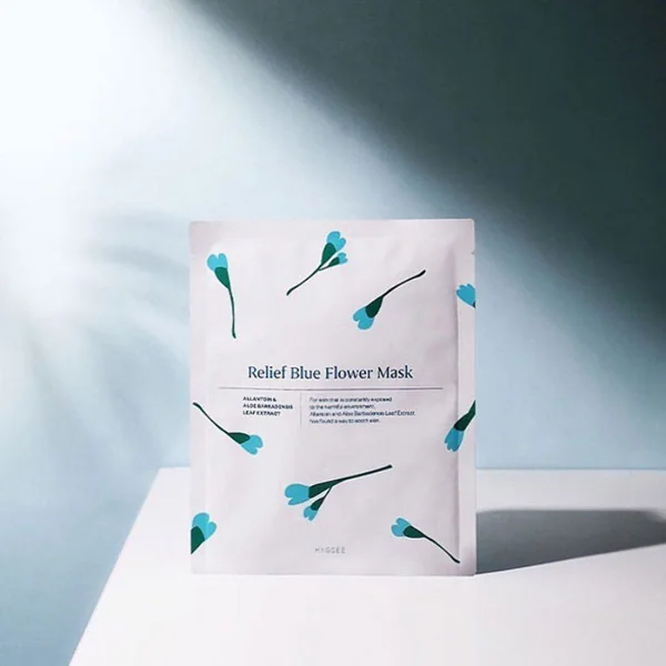 Relief Blue Flower Mask