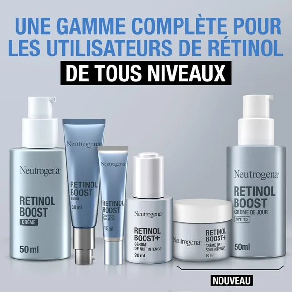 RETINOL BOOST+ - Crème de Soin Intense Sans Parfum - Tous Types de Peaux, 50ml