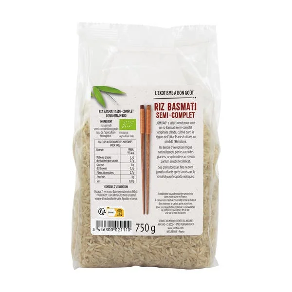 Riz Basmati Semi-Complet