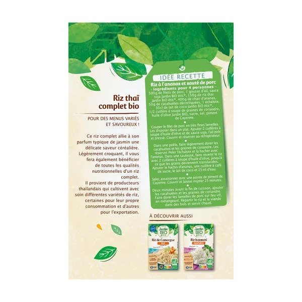 Riz Thaï complet - bio
