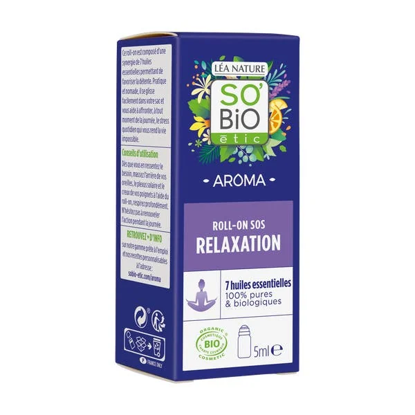 Roll-on SOS Relaxation bio aux 7 huiles essentielles Bio