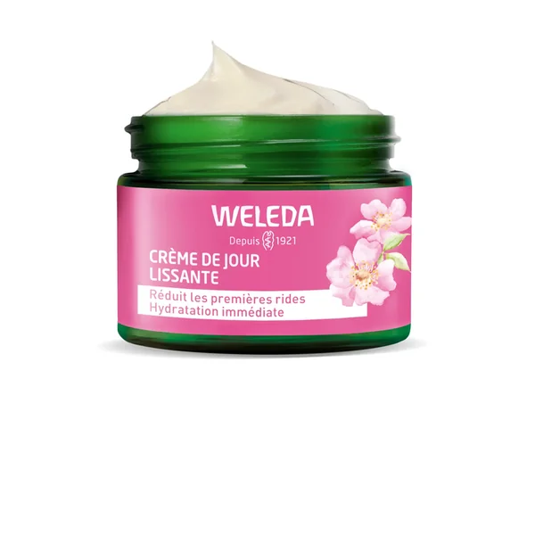 ROSE MUSQUÉE & THÉ BLANC - Crème de Jour Lissante Bio - Tous Types de Peaux, 40ml
