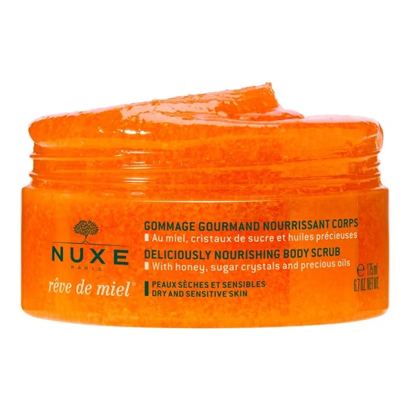 RÊVE DE MIEL - Gommage Gourmand Nourrissant Corps - Peaux Sèches et Sensibles, 175ml