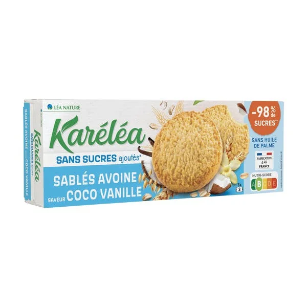 Sablés Avoine Saveur Coco Vanille