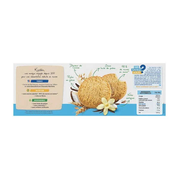 Sablés Avoine Saveur Coco Vanille