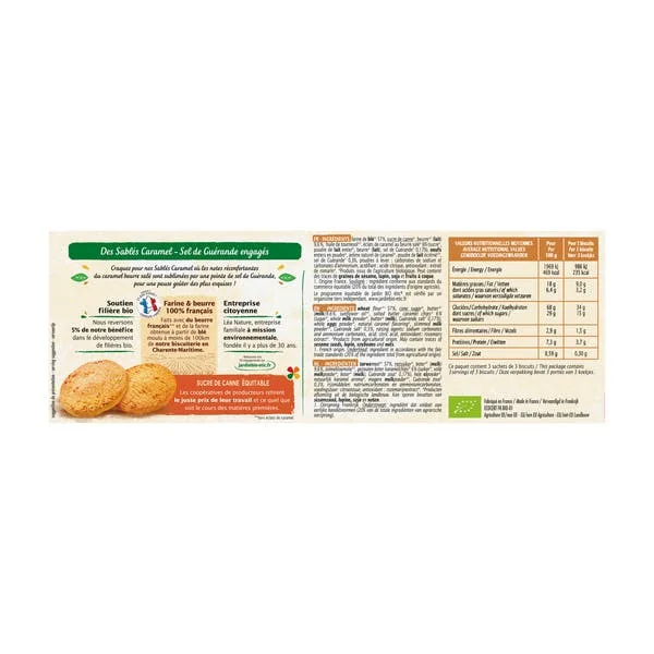 Sablés caramel au sel de Guérande - bio