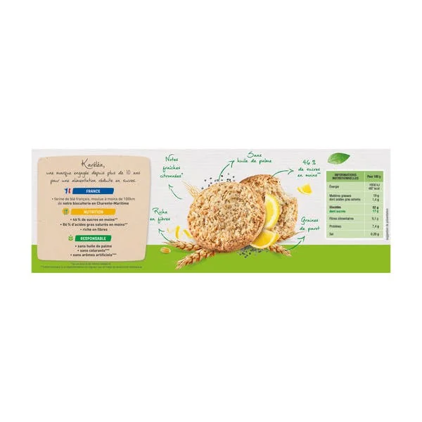 Sablés Pavot Citron Bio