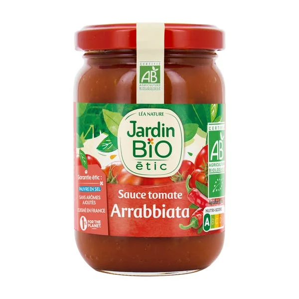 Sauce tomate Arrabiata finement épicée - bio