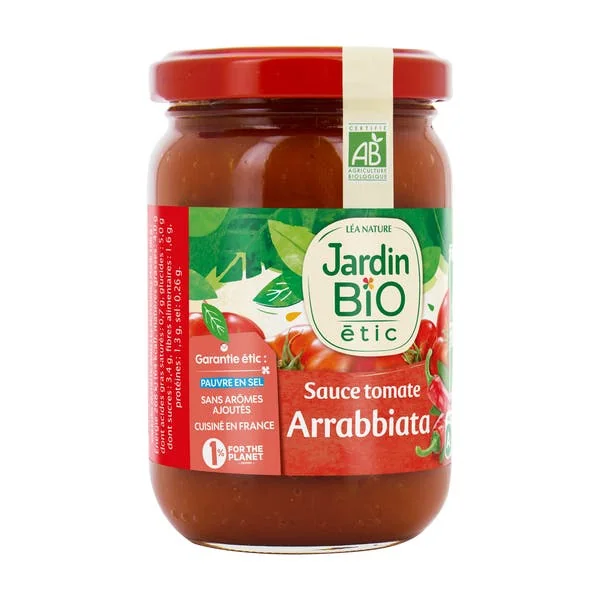 Sauce tomate Arrabiata finement épicée - bio