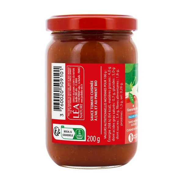 Sauce tomate Arrabiata finement épicée - bio