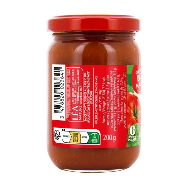 Sauce Tomate Basilic