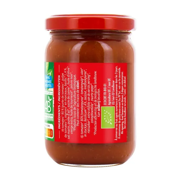 Sauce Tomate Basilic