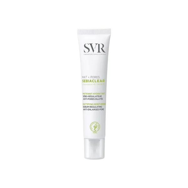 SEBIACLEAR - Mat + Pores Soin Matifiant Hydratant - Peaux Mixtes à Grasses, 40ml