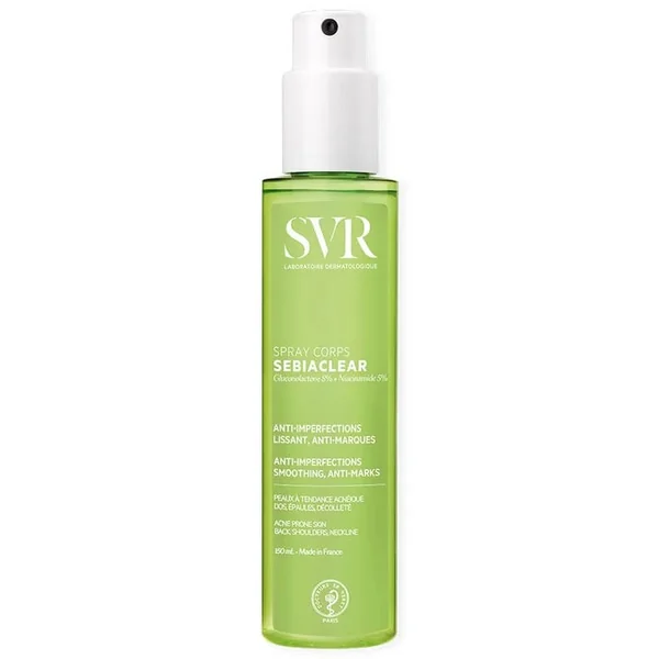 SEBIACLEAR - Spray Corps Anti-Imperfections - Dos, Epaules, Décolleté - Peaux à Tendance Acnéique, 150ml