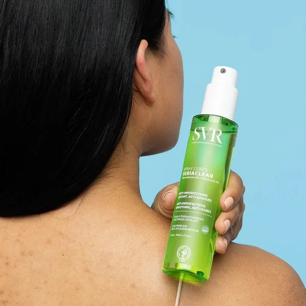 SEBIACLEAR - Spray Corps Anti-Imperfections - Dos, Epaules, Décolleté - Peaux à Tendance Acnéique, 150ml