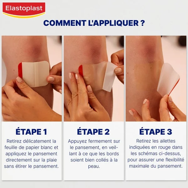 SECOND SKIN PROTECTION - Pansement Bandage Ultra Fin et Flexible, 6 Unités