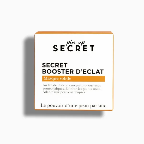 SECRET BOOSTER D'ECLAT - Masque Solide au Curcuma - Visage - Peaux Acnéiques, 70g
