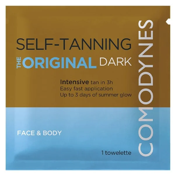 SELF TANNING - Lingettes Autobronzantes The Original Dark - Visage et Corps- Tous Types de Peaux, 8 Unités