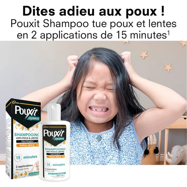 Shampooing Anti-Poux et Lentes - Parfum Abricot, 200ml