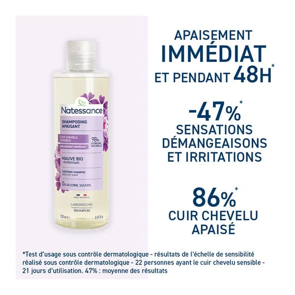 Shampooing Apaisant Mauve Bio