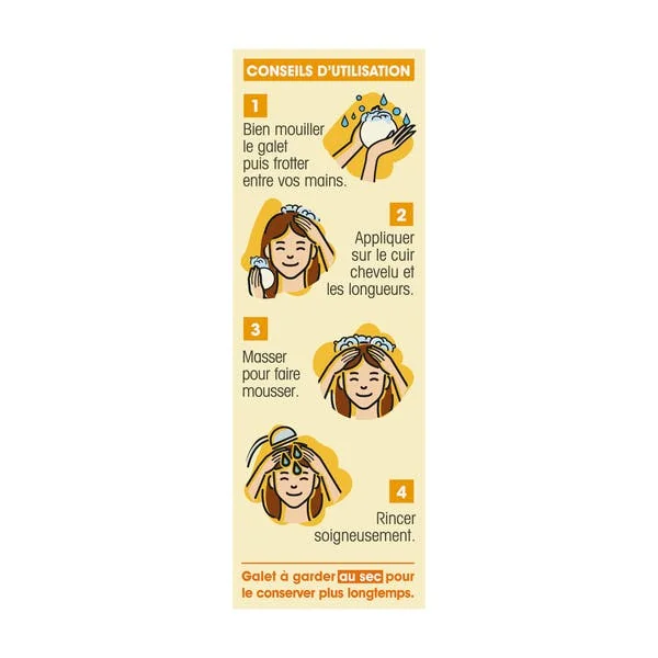 Shampooing & après-shampooing solide 2 en 1 Karité-bio