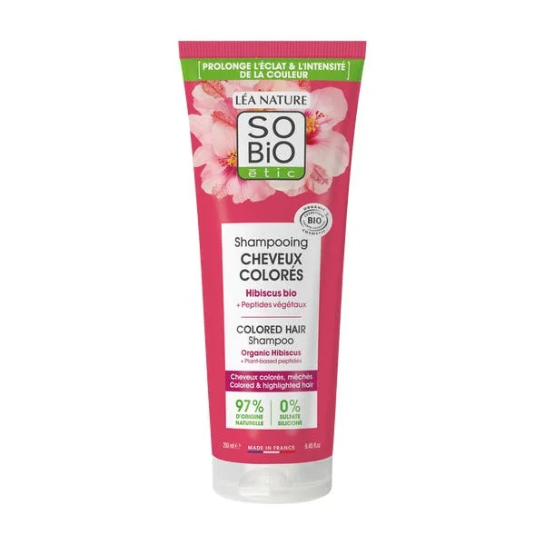 Shampooing Cheveux Colorés Hibiscus Bio
