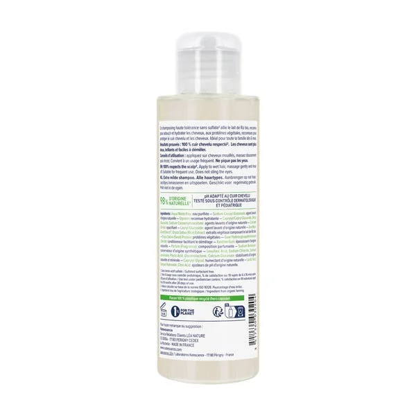 Shampooing extra-doux au lait de riz bio - format voyage