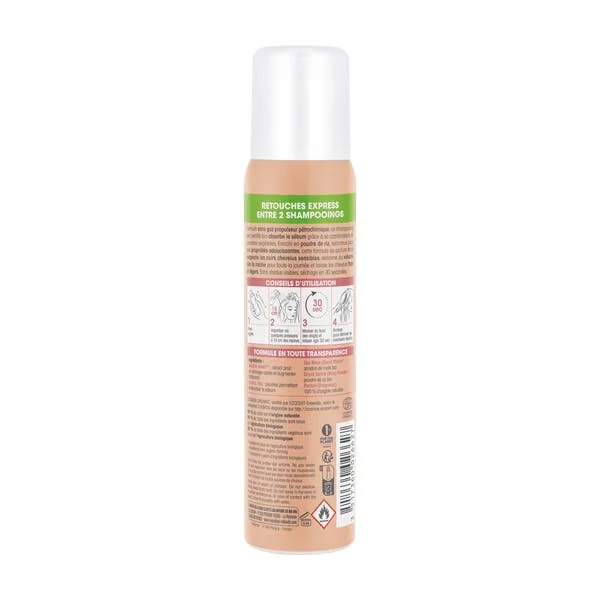 Shampooing sec douceur, poudre de riz bio