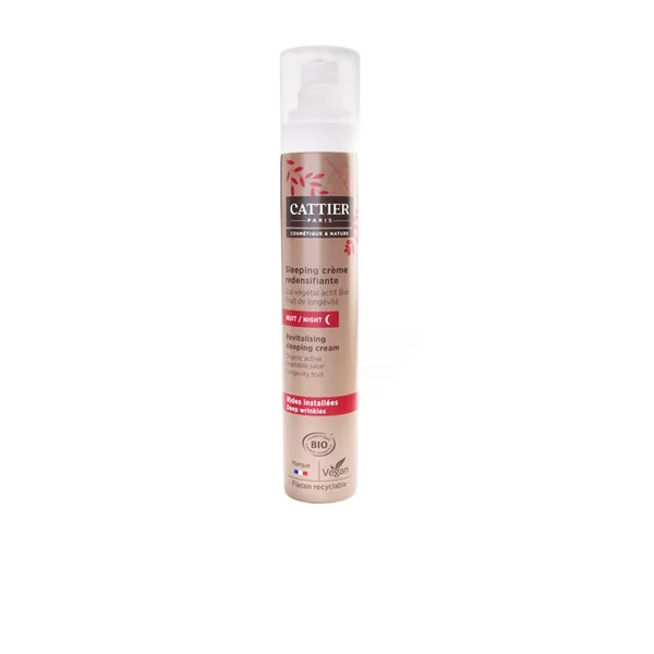Sleeping Crème de Nuit Redensifiante Rides Installées Bio- Peaux Matures et Sensibles, 50ml