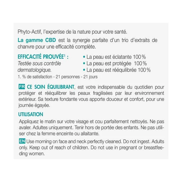 Soin jour équilibrant CBD