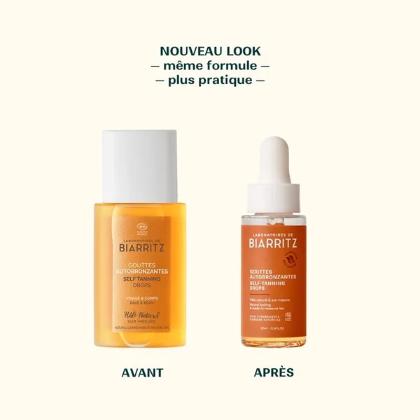 SOINS SOLAIRES - Gouttes Autobronzantes - Visage et Corps - Tous Types de Peaux, 20ml
