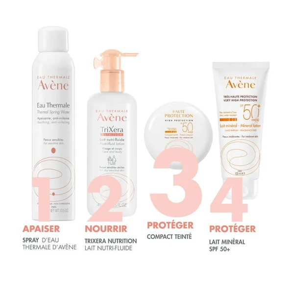 SOLAIRE - Haute Protection Minérale Compacte Teintée Doré SPF50 - Visage - Peaux Intolérantes, 10g