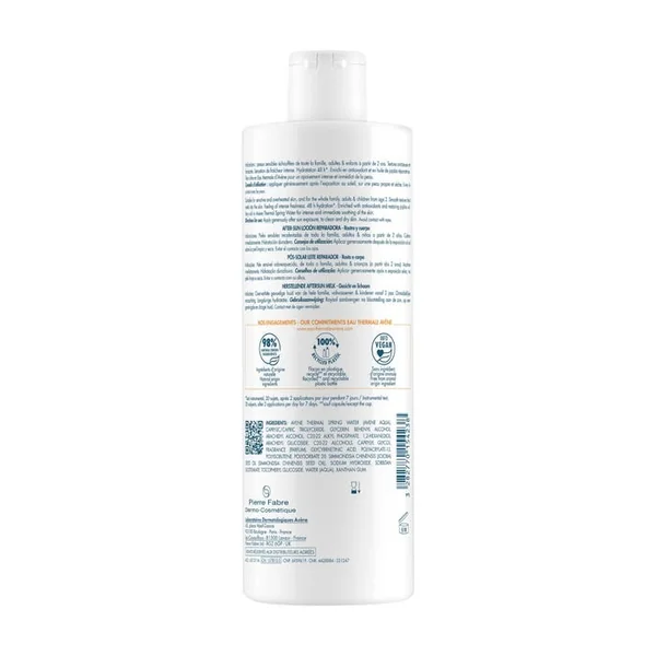 SOLAIRE - Lait Réparateur Après-Soleil - Visage et Corps - Peaux Sensibles, 400ml