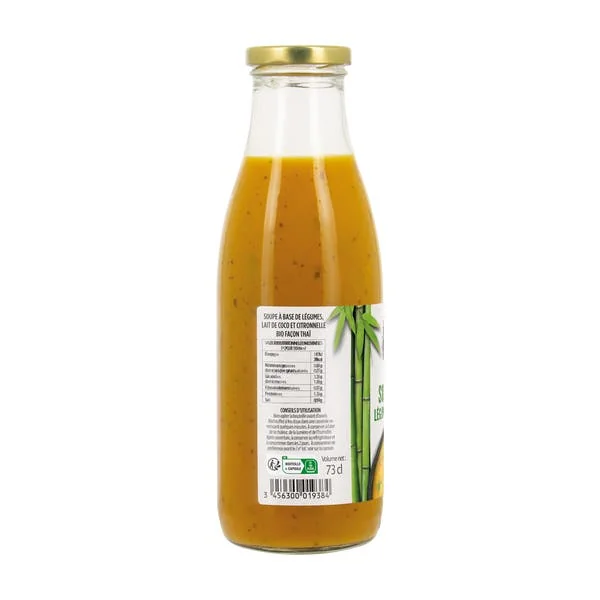 Soupe Thaï Légumes Citronnelle bio
