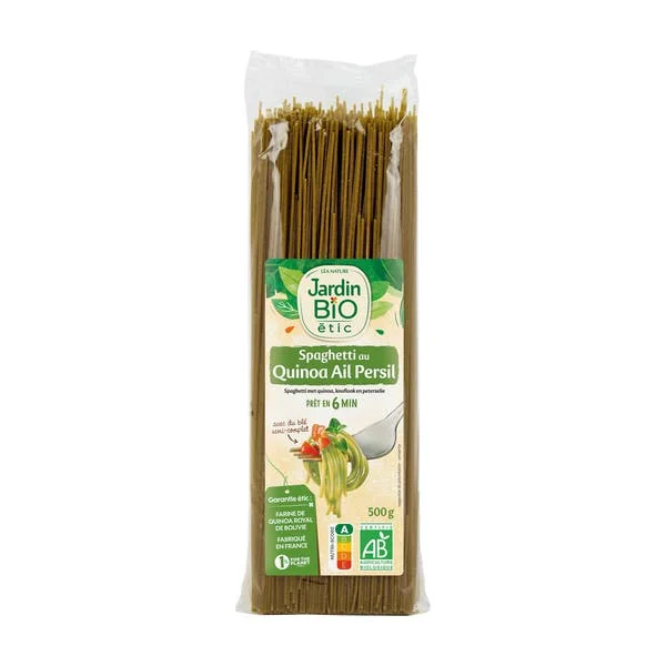 Spaghetti bio au quinoa, persil et ail