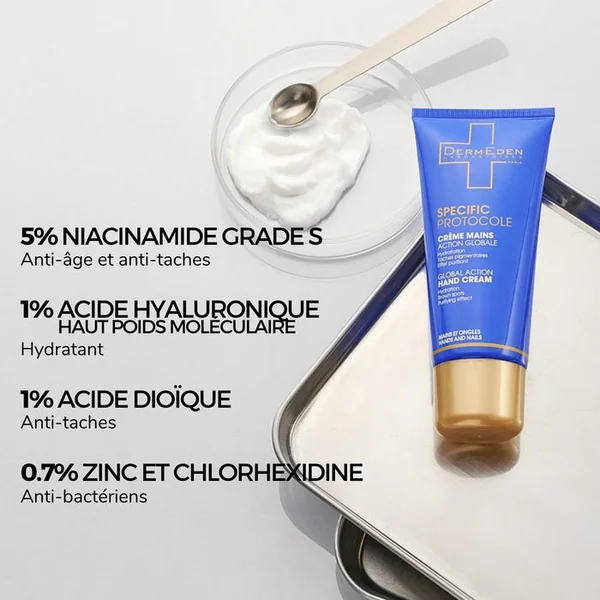 SPECIFIC PROTOCOLE - Crème Mains Anti-Tâches et Anti-Bactérienne - Mains et Ongles, 50ml
