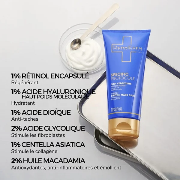 SPECIFIC PROTOCOLE - Soin Vergetures Raffermissant - Tous Types de Peaux, 200ml