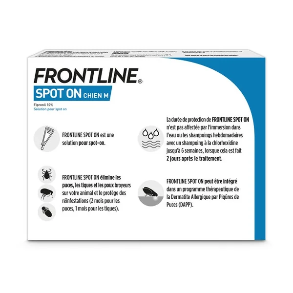 SPOT-ON - Solution Spot-On - Chiens de 10 à 20kg, 3 Pipettes de 1.34ml