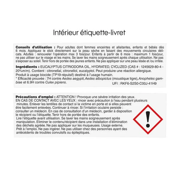 Stick répulsif Moustiques