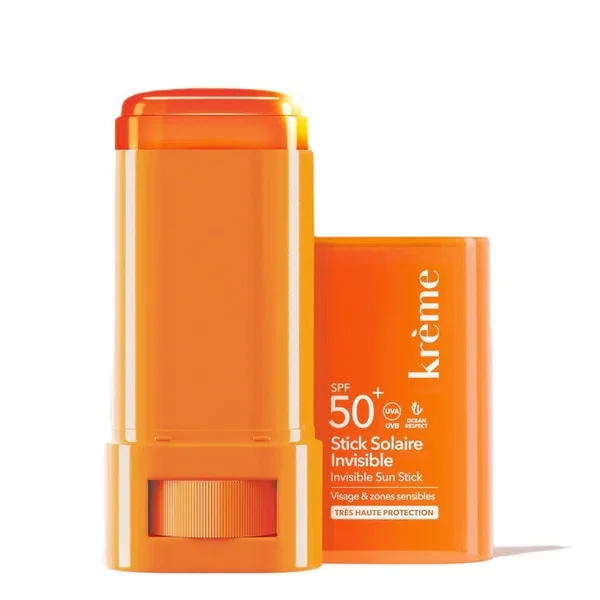 Stick Solaire Invisible SPF50+ - Visage et Zones Sensibles - Tous Types de Peaux, 19g