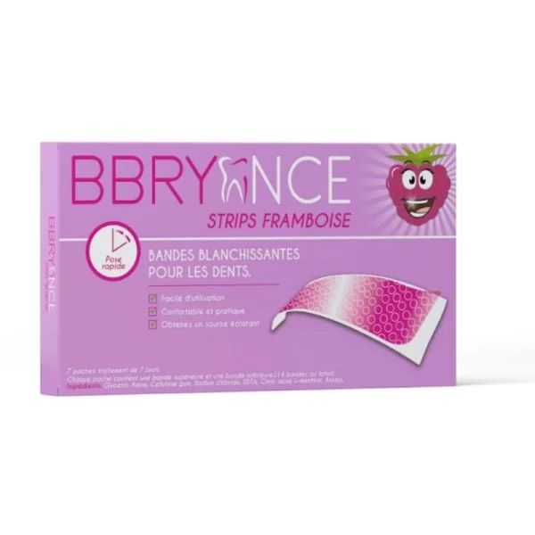 Strips Framboise • Bandes blanchissantes