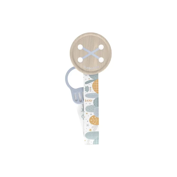 Suavinex Attache-Sucette Ruban 0 Mois et + - Couleur : Bleu