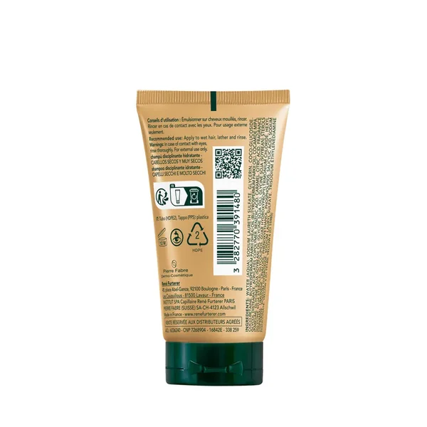 SUBLIME KARITE - Shampooing Disciplinant Hydratant - Cheveux Secs à Très Secs, 50ml