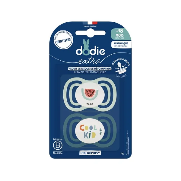 Sucettes Anatomiques Extra - Modèle F6 - 18 Mois Et Plus, 2 Unités