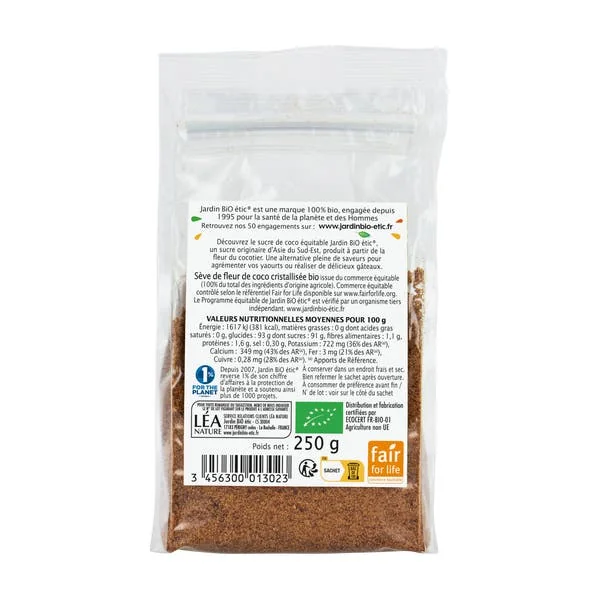 Sucre de fleur de Coco - bio