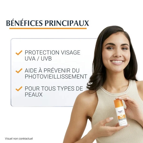 SUN PROTECTION - Photoaging Control Fluide Solaire Anti-Age SPF50 - Visage - Tous Types de Peaux, 50ml